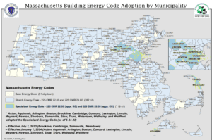 MA energy code adoption by community