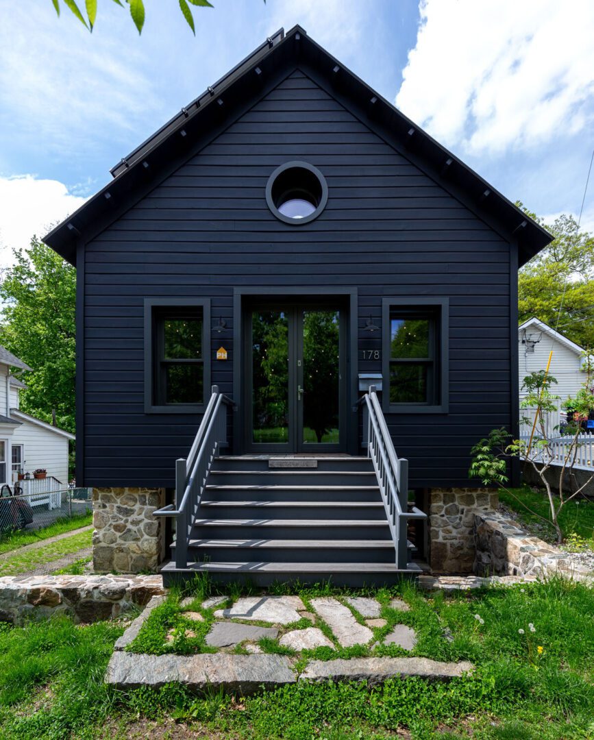 net zero renovation of 1840's blacksmith shop to architectural studio courtesy of River Architects PLLC